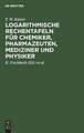 Logarithmische Rechentafeln: für Chemiker, Pharmazeuten, Mediziner und Physiker