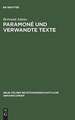 Paramoné und verwandte Texte: Studien zum Dienstvertrag im Rechte der Papyri