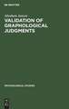 Validation of graphological judgments: an experimental study