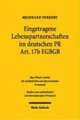 Eingetragene Lebenspartnerschaften Im Deutschen Ipr: Art. 17b Egbgb