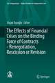 The Effects of Financial Crises on the Binding Force of Contracts - Renegotiation, Rescission or Revision