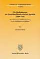 Die Länderkammer der Deutschen Demokratischen Republik (1949-1958)