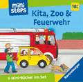 ministeps Mein erster Bücher-Würfel: Kita, Zoo und Feuerwehr (Bücher-Set) - ab 18 Monate