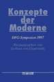 Konzepte der Moderne: DFG-Symposion 1997