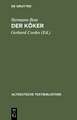 Der Köker: Mittelniederdeutsches Lehrgedicht aus dem Anfang des 16. Jahrhunderts