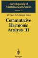 Commutative Harmonic Analysis III