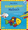 Das dicke Kindergarten-Malbuch: Mit farbigen Vorlagen und lustiger Fehlersuche