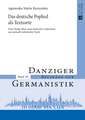 Das Deutsche Poplied ALS Textsorte: Eine Studie Ueber Neue Deutsche Liedertexte Aus Textuell-Stilistischer Sicht