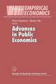 Advances in Public Economics