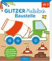 Glitzer-Malblock Baustelle