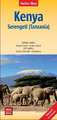 Nelles Map Landkarte Kenya - Serengeti (Tanzania), Kenia - Serengeti (Tansania), Kenya - Serengeti (Tanzanie), Kenia - Serengueti (Tanzania) 1:1.100.000