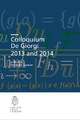 Colloquium De Giorgi 2013 and 2014