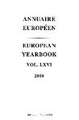 European Yearbook / Annuaire Européen, Volume 66 (2018)