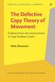 Defective Copy Theory of Movement