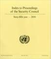 Index to Proceedings of the Security Council 2010