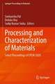 Processing and Characterization of Materials: Select Proceedings of CPCM 2020