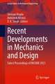 Recent Developments in Mechanics and Design: Select Proceedings of INCOME 2021