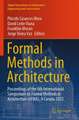Formal Methods in Architecture