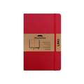 Moustachine Classic Linen Hardcover Classic Red Plain Pocket