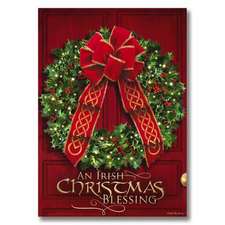 Wreath Christmas Card: Collectible Trading Cards