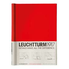 Springback binder Leuchtturm: Roșu, 200 de file