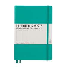 Agendă nedatată Leuchtturm Medium (A5): Emerald, pagini punctate