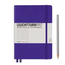 Agendă nedatată Leuchtturm Medium (A5): Violet, pagini liniate