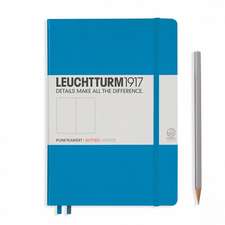 Agendă nedatată Leuchtturm Medium (A5): Azure, pagini punctate