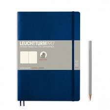 Agendă nedatată Leuchtturm Composition (B5): Navy, pagini punctate