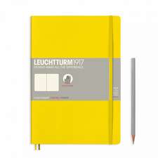 Agendă nedatată Leuchtturm Composition (B5): Lemon, pagini punctate