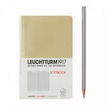 Agendă nedatată Leuchtturm Jottbook: Sand, Pocket, pagini cu pătrățele