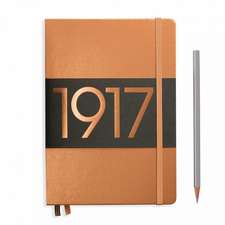 Agende Leuchtturm Special Metallic Edition 1917 (Hardcover): Copper, Medium, pagini punctate