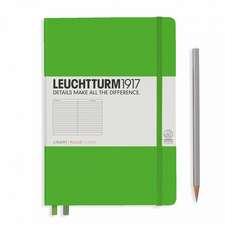 Agendă nedatată Leuchtturm Medium (A5): Fresh Green, pagini liniate