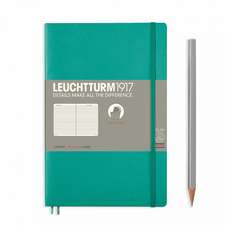 Agendă Leuchtturm Notes Paperback (B6+): Emerald, pagini liniate