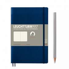 Agendă Leuchtturm Notes Paperback (B6+): Navy, pagini punctate