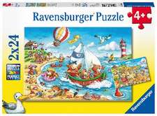 Urlaub am Meer - Puzzle mit 24 Teilen