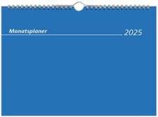 Zettler - Monatsterminkalender 2025 weiß,29,7x21cm, Tischkalender mit 1 Monat auf 1 Seite, Zweimonatsübersicht, viel Platz für Notizen, Drahtkammbindung und deutsches Kalendarium