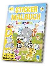 Mal- & Stickerbuch: Kindergarten