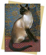 Phuan on a Chinese Carpet (Ivory) Greeting Card