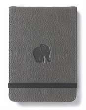 Dingbats* Wildlife A6 Reporter Grey Elephant Notebook - Squared