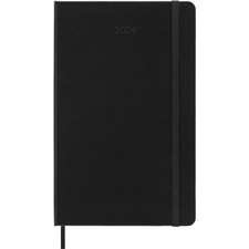 Moleskine 2024 12-Month Weekly Horizontal Large Hardcover Notebook: Black