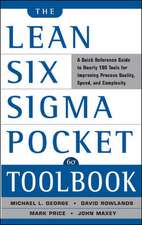 The Lean Six Sigma Pocket Toolbook