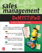 Sales Management Demystified