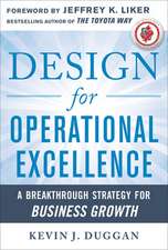 Design for Operational Excellence