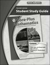 Core-Plus Mathematics: Contemporary Mathematics in Context, Course 1, Student Study Guide
