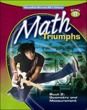 Math Triumphs, Grade 8, Student Study Guide, Book 2: Geometry and Measurement