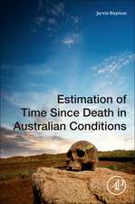 Estimation of Time since Death in Australian Conditions