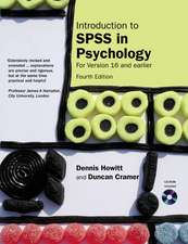 Introduction to SPSS in Psychology: For Version 16 and earlier