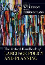 The Oxford Handbook of Language Policy and Planning