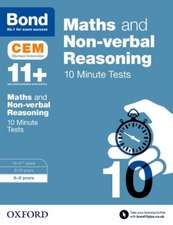 Bond 11+: Maths & Non-verbal Reasoning: CEM 10 Minute Tests: 8-9 years